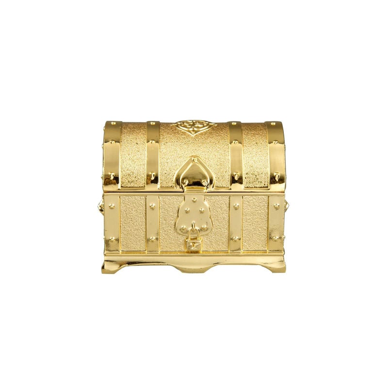 Feyarl Small Vintage Gold Treasure Box Jewelry Trinket Ring Earring Display Chest Organizer Decorative Keepsake Box Wedding Birthday Gift for Girl Women Home Dresser Tabletop Decor - Image 1